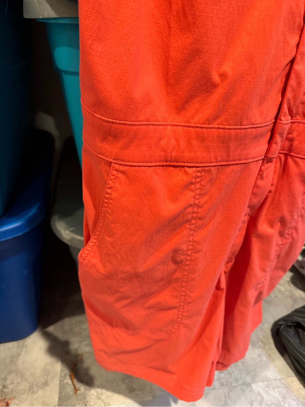 Duluth Trading Co. Women's Heirloom Gardening Short Coveralls in Blue - Picture 8 of 10